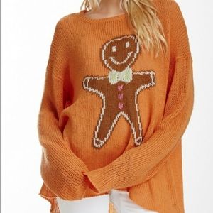 🥳 HP🎉🎉🎊Wildfox Oversized Gingerbread Ringo Sweater Sz L